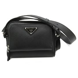 Prada-Prada Saffiano Shoulder Bag 2VH1722FADF0002-Black