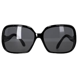 Bulgari-Bvlgari Square Tinted Sunglasses in Black Acetate-Black