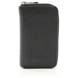 Louis Vuitton-Louis Vuitton Taiga Leather Zippy Coin Purse-Black