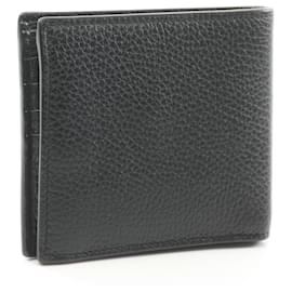 Gucci-Gucci Leather GG Logo Bifold Wallet-Black