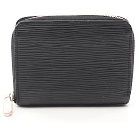 Louis Vuitton-Porte-monnaie Zippy en cuir Epi Louis Vuitton-Noir