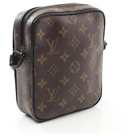 Louis Vuitton-Louis Vuitton Christopher Wearable Wallet Monogram Macassar Shoulder Bag-Brown