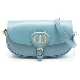 Dior-Dior Bobby East-West Leather Shoulder Bag Blue-Blue