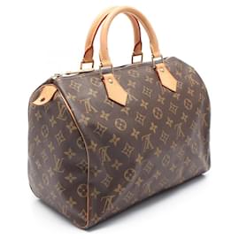 Louis Vuitton-Louis Vuitton Monogram Speedy 30 Handbag-Brown