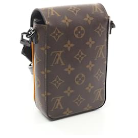 Louis Vuitton-Louis Vuitton S Lock Vertical Wearable Wallet Shoulder Bag-Brown