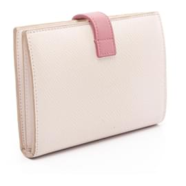 Céline-Celine Medium Strap Leather Wallet Pink-Pink