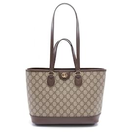 Gucci-Gucci Ophidia Small GG Supreme Tote Bag-Brown,Beige