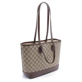 Gucci-Gucci Ophidia Small GG Supreme Tote Bag-Brown,Beige