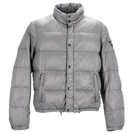 Prada-Prada Puffer Jacket in Grey Nylon-Grey