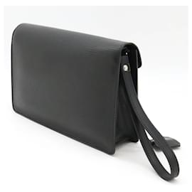 Louis Vuitton-Louis Vuitton Epi Pochette Seliere Dragonne Clutch Bag M52762-Black