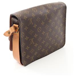 Louis Vuitton-Louis Vuitton Cartouchiere GM Shoulder Bag Brown-Brown