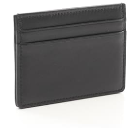 Valentino Garavani-Valentino Canvas Leather Toile Iconograph Card Case-Black