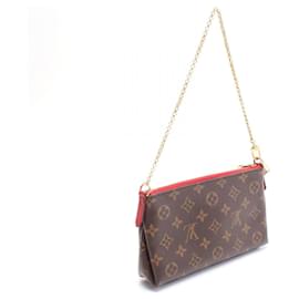 Louis Vuitton-Louis Vuitton Monogram Pallas Clutch Handbag-Red