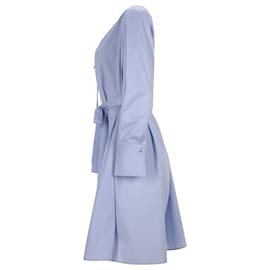 Joseph-Joseph Penrose Midi Dress in Light Blue Cotton-Blue,Light blue