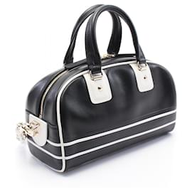 Dior-Dior VIBE Small Bowling Handbag Leather-Black
