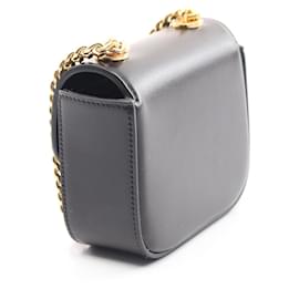 Céline-Celine Triomphe Mini Chain Shoulder Bag Black-Black