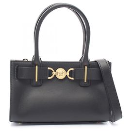 Versace Medusa '95 Small Leather Tote Bag Black