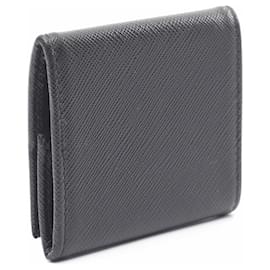 Prada-Prada Saffiano Leather Coin Case-Black