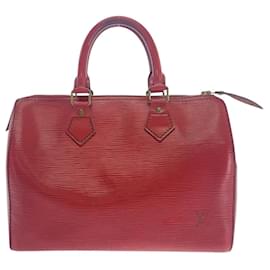 Louis Vuitton-Louis Vuitton Epi Speedy 25 Handbag M59237-Red