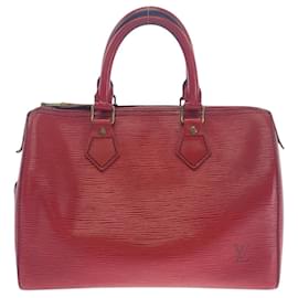 Louis Vuitton-Louis Vuitton Epi Speedy 25 Handbag M59237-Red