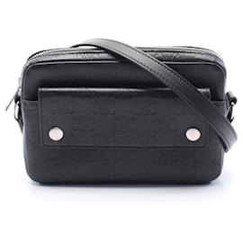 Céline-Celine Mini Camera Bag Leather Black-Black