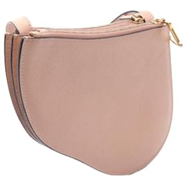Christian Dior-Dior Pink Leather Saddle Shoulder Bag-Pink