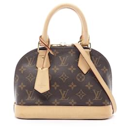 Louis Vuitton-Louis Vuitton Alma BB Handbag Monogram Brown-Brown