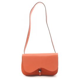 Hermès Hermes Colorado PM Leather Canvas Shoulder Bag Red