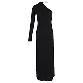 Joseph-Joseph Bliss One-Shoulder Matte Gown in Black Polyester-Black