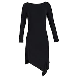 Roland Mouret-Roland Mouret Asymmetric Dress in Black Polyester-Black