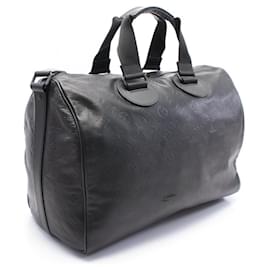 Louis Vuitton-Louis Vuitton Monogram Shadow Leather Speedy Bandouliere 40 Bag-Black