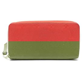 Louis Vuitton-Louis Vuitton Monogram Empreinte Leather Zippy Wallet-Red
