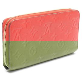 Louis Vuitton-Louis Vuitton Monogram Empreinte Leather Zippy Wallet-Red