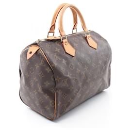 Louis Vuitton-Louis Vuitton Monogram Speedy 30 Handbag-Brown