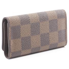Louis Vuitton-Étui à clés Damier Louis Vuitton-Marron