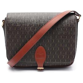 Yves Saint Laurent-Saint Laurent Monogram Medium Shoulder Bag PVC Leather-Brown