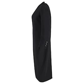 Rick Owens-Rick Owens Mid Length Coat in Black Wool-Black