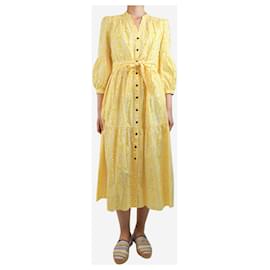 Autre Marque-Yellow printed maxi dress - size UK 8-Yellow