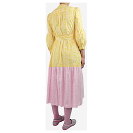 Autre Marque-Yellow printed maxi dress - size UK 8-Yellow