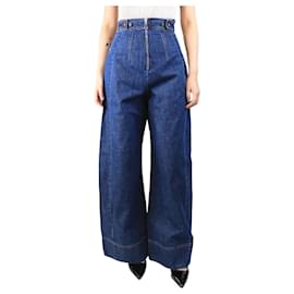 Autre Marque-Blue contrast-stitch jeans - size S-Blue