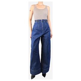Autre Marque-Blue contrast-stitch jeans - size S-Blue