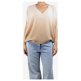 Autre Marque-Neutral cashmere ombre jumper - size UK 10-Other