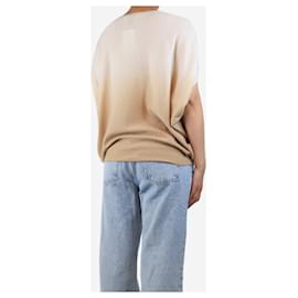 Autre Marque-Neutral cashmere ombre jumper - size UK 10-Other