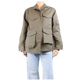 Totême Oversize-Armeejacke in Dunkelgrün - Größe UK 6 Grün