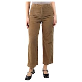 Loro Piana-Tan corduroy trousers - size UK 8-Brown