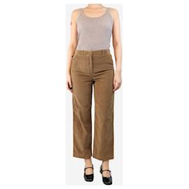 Loro Piana-Tan corduroy trousers - size UK 8-Brown