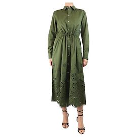 Polo Ralph Lauren Robe midi Olive Jessica - taille UK 10 Vert