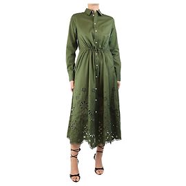 Polo Ralph Lauren Robe midi Olive Jessica - taille UK 8 Vert