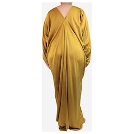 Autre Marque-Yellow silk maxi dress - One size-Yellow