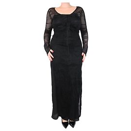 Melissa Odabash Schwarzer Lurex-Strandüberwurf - Größe L Schwarz